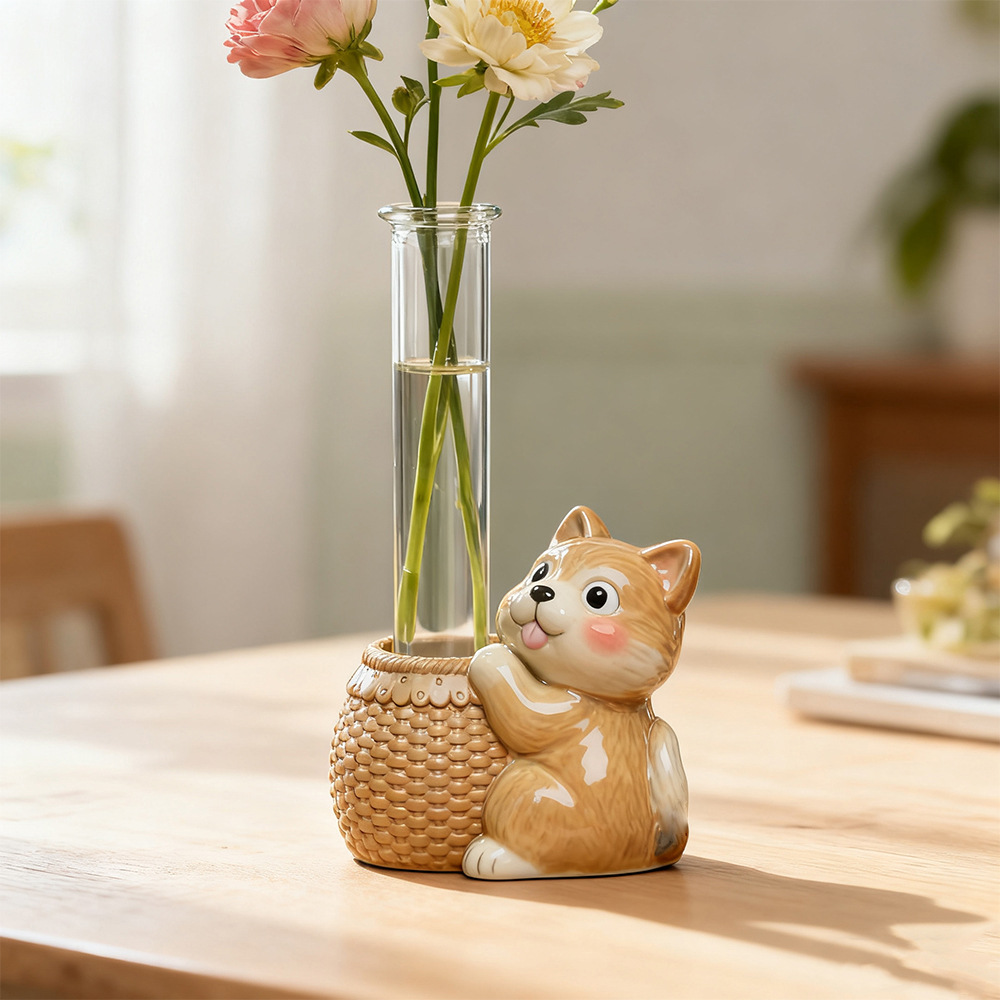 Resin Art Youtube - Panda Kaninchen Reagenzglas Hydrokultur Vase Form