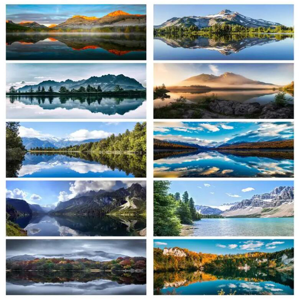 Resin Art Images - 5D Diamant Stickerei Landschaft Inverted Bild