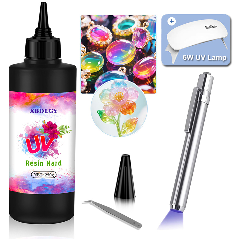 Resin Art Letters - 200 g/250 g/500 g UV-Harz-Hartkleber für