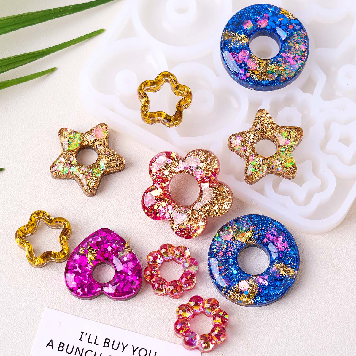 Resin Art Mold - Multifunktionale Schmuck Silikonform DIY handgemachte Herz