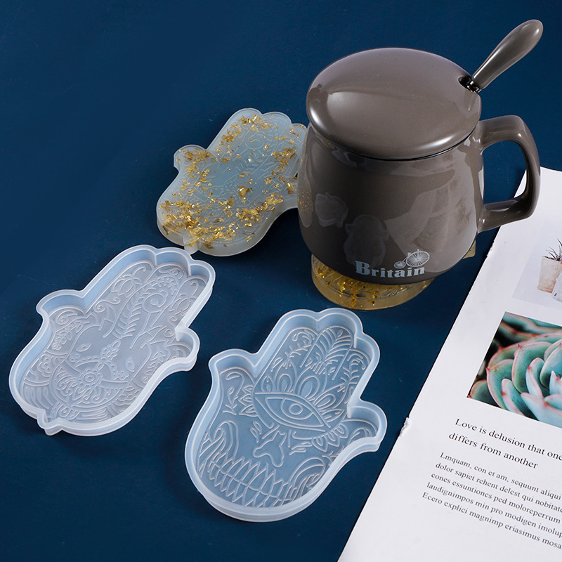 Resin Art Mold - 1 Pcs DIY Coaster Hand von