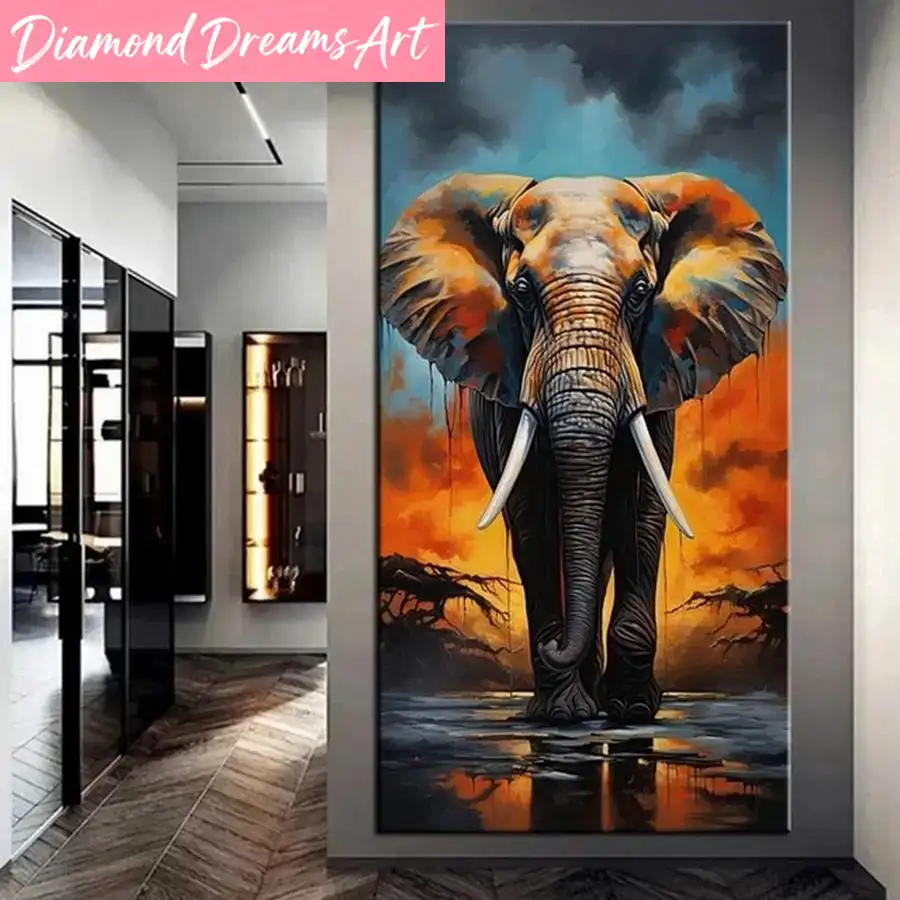 Resin Art Images - Rahmenlose DIY-Mosaik-Kunst Wilde Tiere Diamantbilder Großformatiger