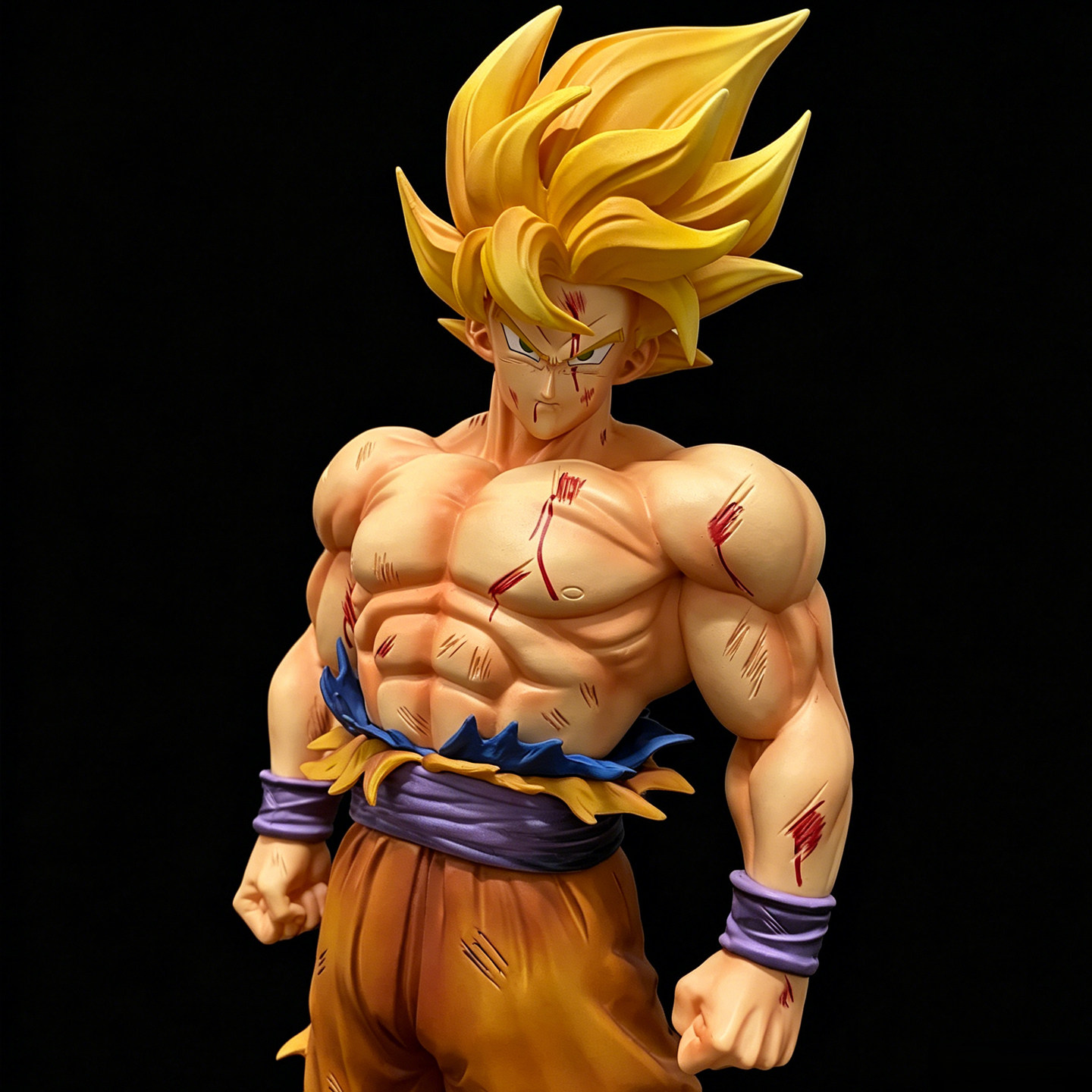 Resin Art Goku - Dragon Ball Super Saiyan Goku Anime-Figur,
