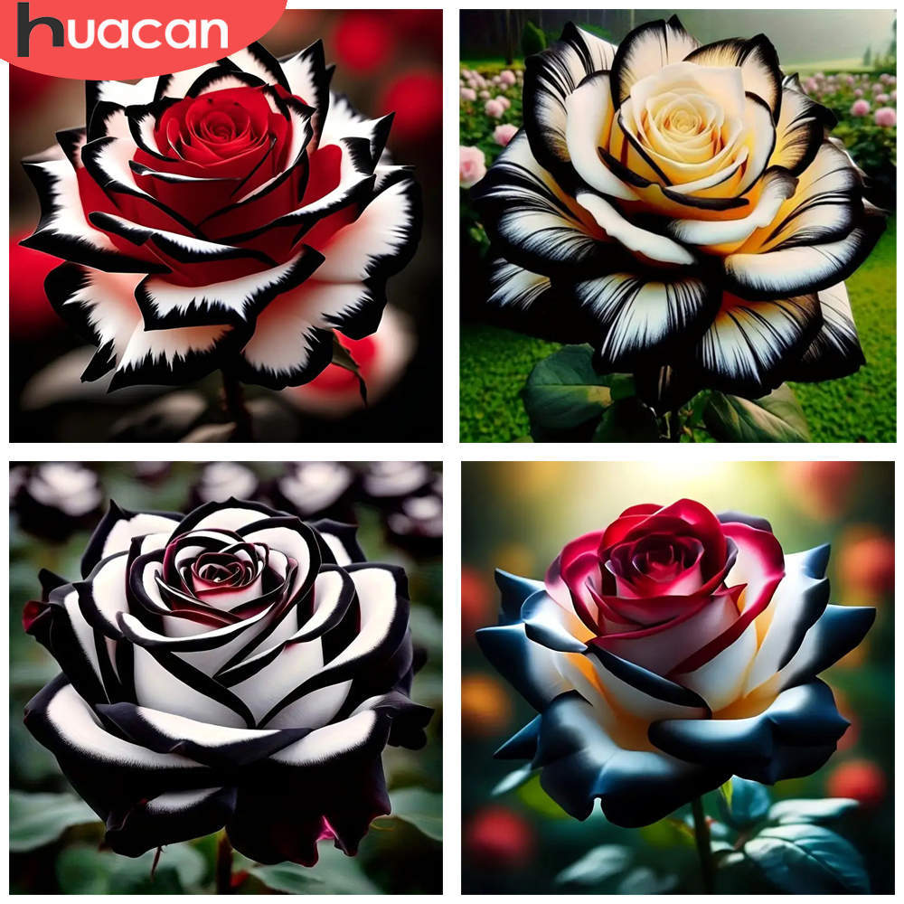 HUACAN 1 Stück Diamant-Gemälde – Resin Art Rose Petals Bewertung und Preis