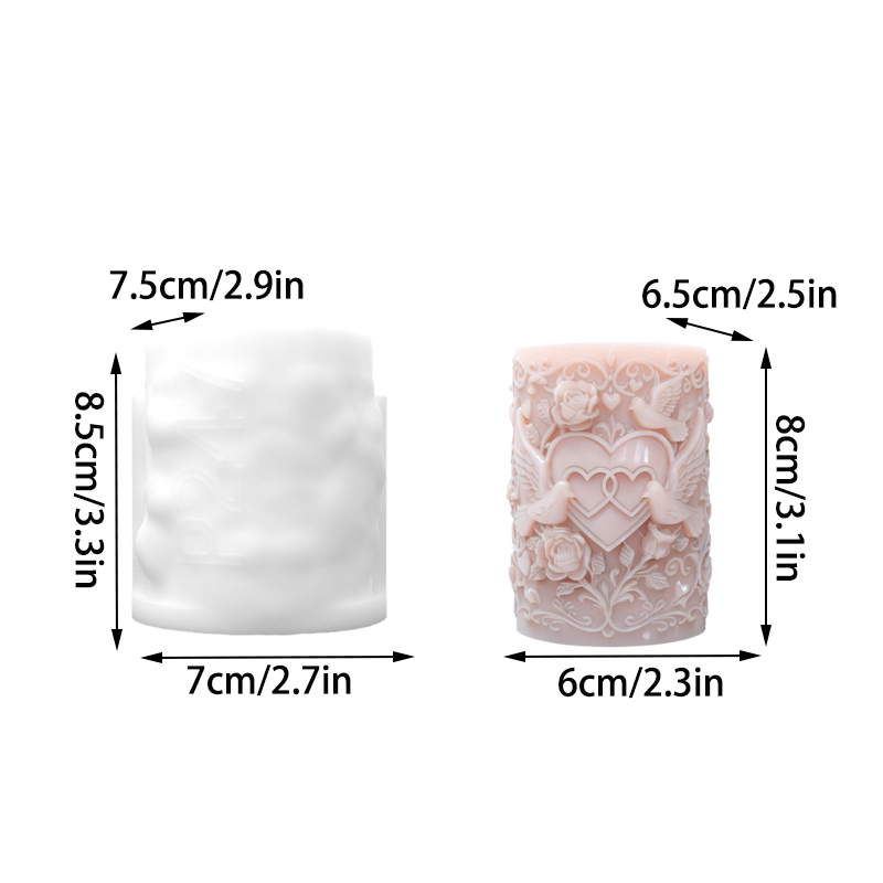 Doppeltes Herz verbunden weiße – Resin Art With Rose Bewertung und Preis