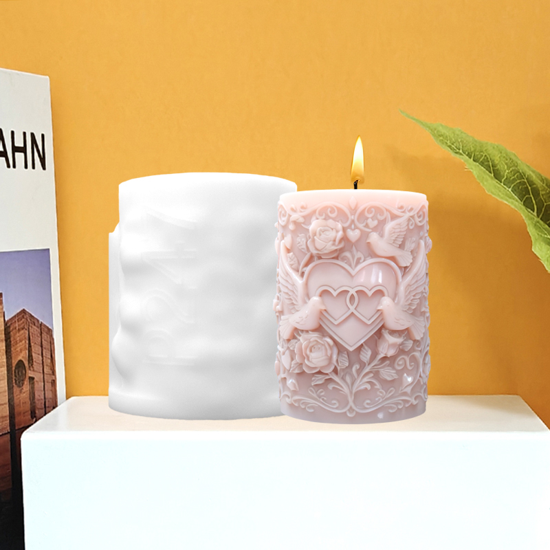 Doppeltes Herz verbunden weiße – Resin Art With Rose Bewertung und Preis