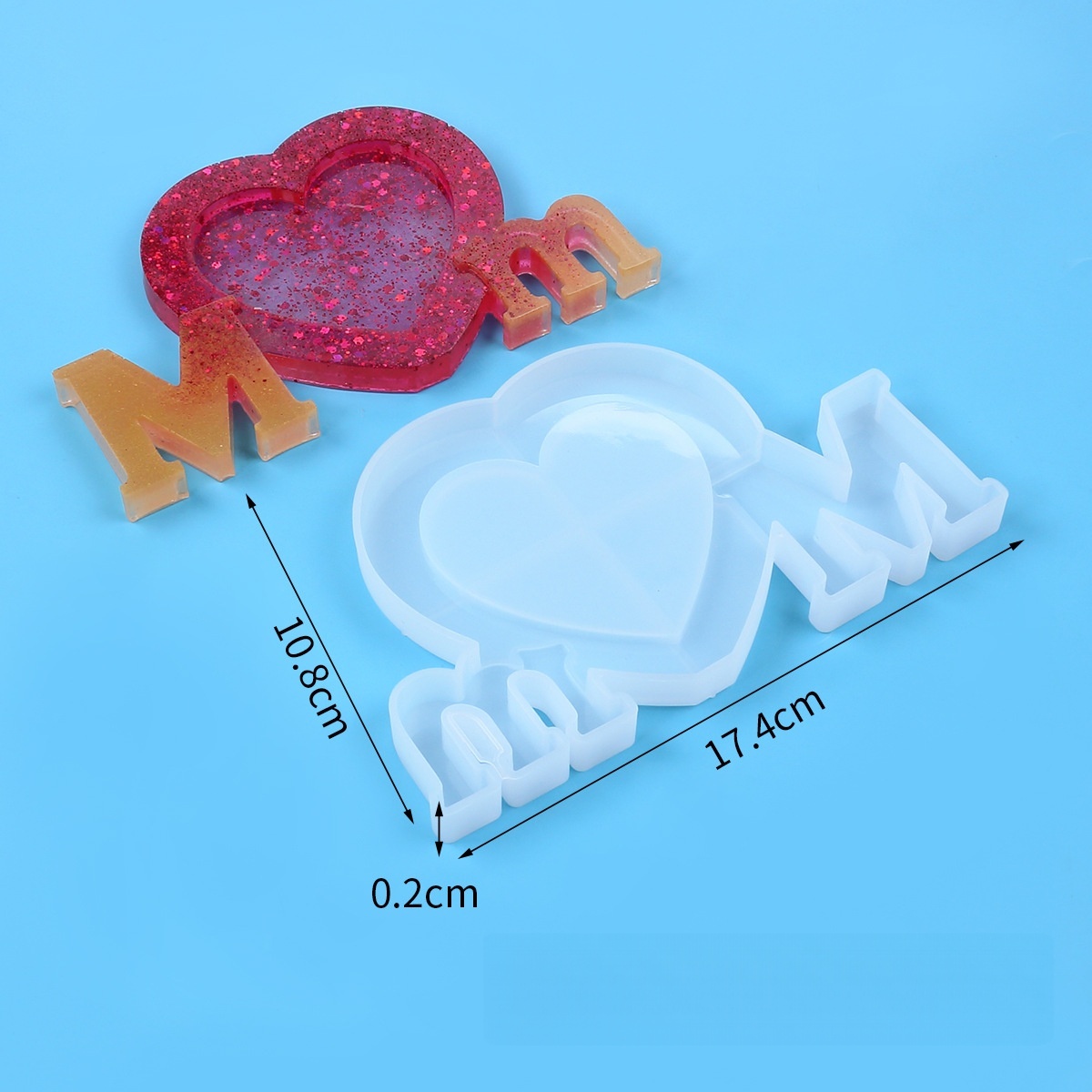 Buchstaben-Mm-Epoxidharz-Silik – Resin Art Letters Bewertung und Preis
