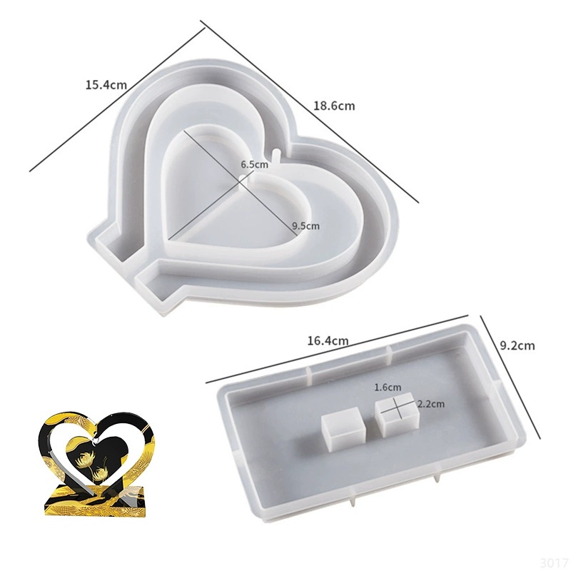 Buchstaben-Mm-Epoxidharz-Silik – Resin Art Letters Bewertung und Preis