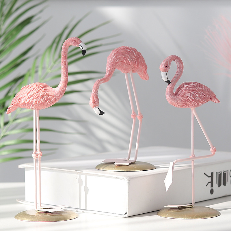 3 Stück Rosa Flamingo-Figuren  – Resin Art Gift For Wedding Bewertung und Preis