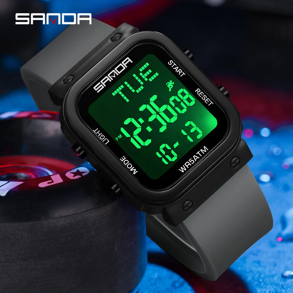 SANDA Digitaluhr für Herren, M – Resin Art Underwater Bewertung und Preis