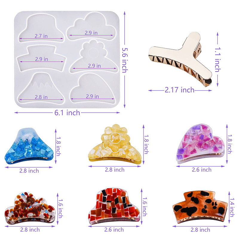Haar Klaue Clips Silikon Harz  – Resin Art Letters Bewertung und Preis