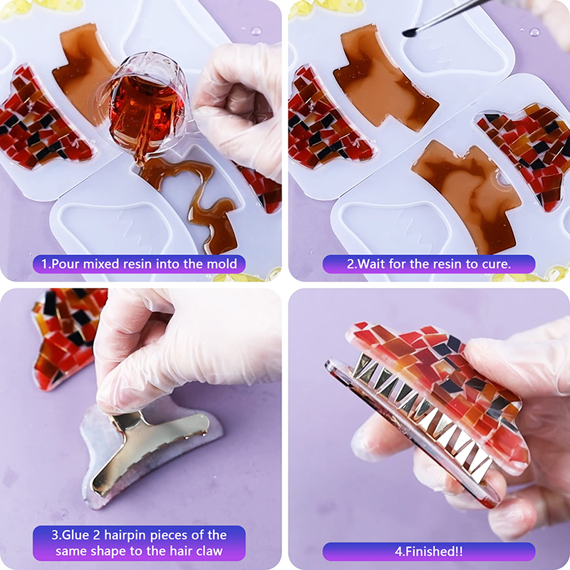 Haar Klaue Clips Silikon Harz  – Resin Art Letters Bewertung und Preis