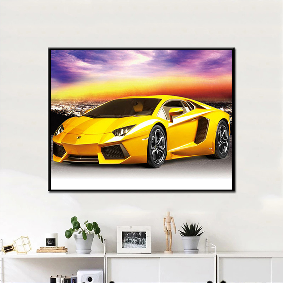 Sz26 Diamant-Stickerei Lamborg – Resin Art Images Bewertung und Preis