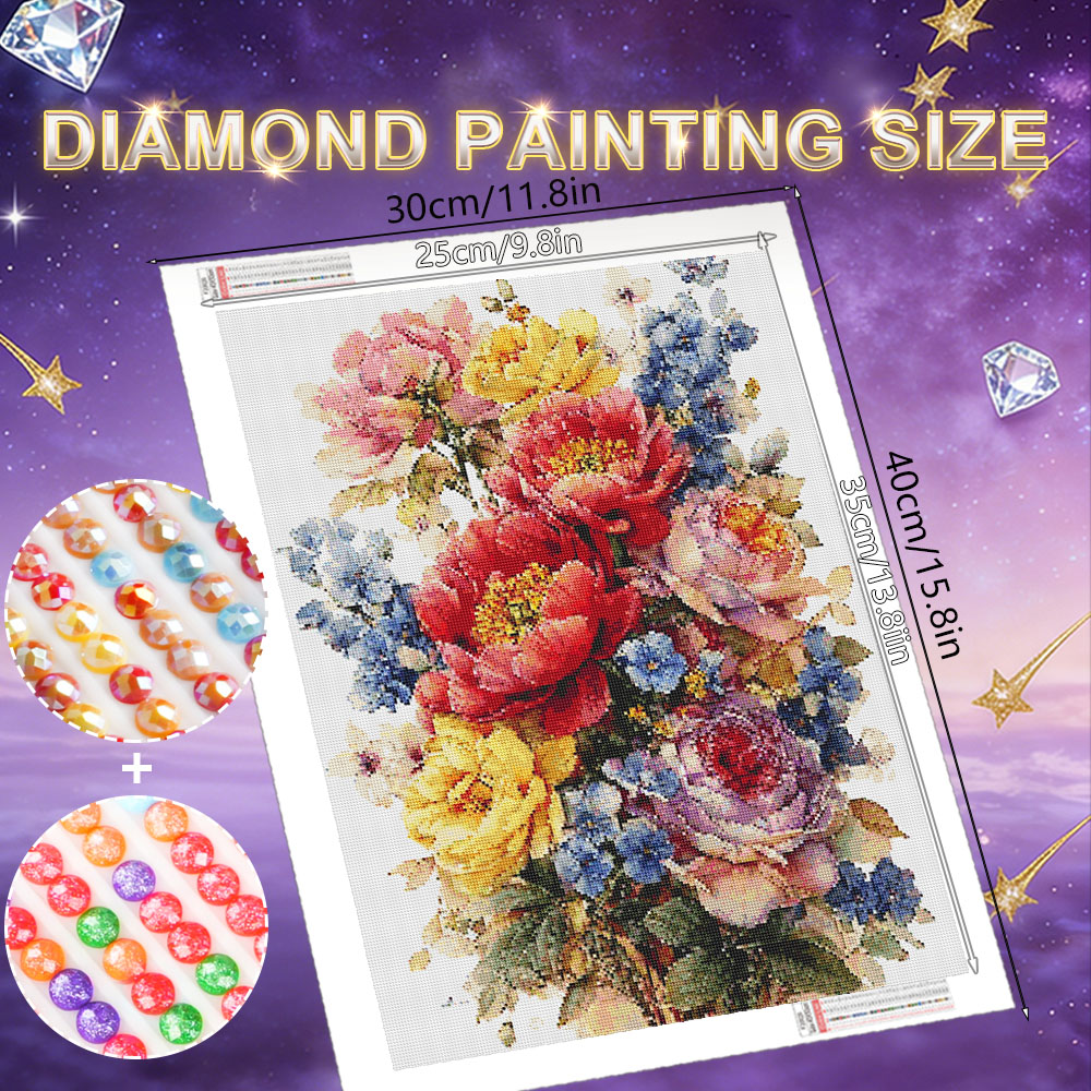 HUACAN Diamond Painting Set Bl – Resin Art With Rose Bewertung und Preis