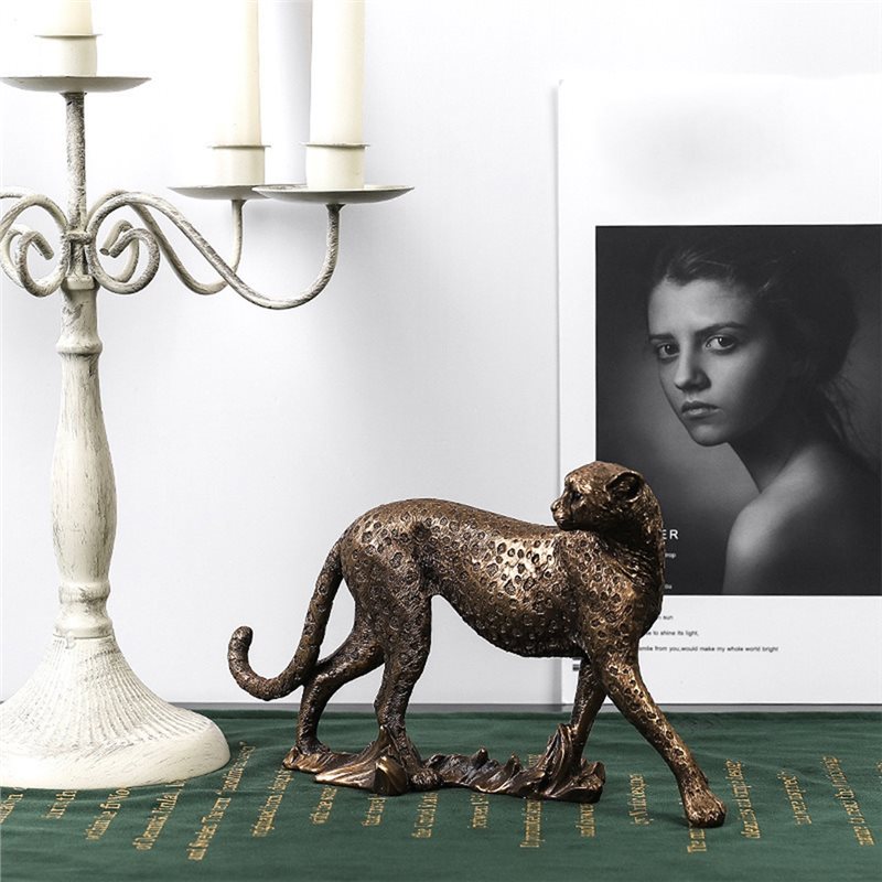 Moderne Leoparden-Harzskulptur – Resin Art Pro Bewertung und Preis