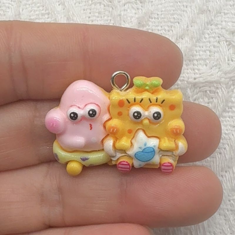 10 Stück Cartoon-Harzanhänger, – Resin Art Calligraphy Bewertung und Preis