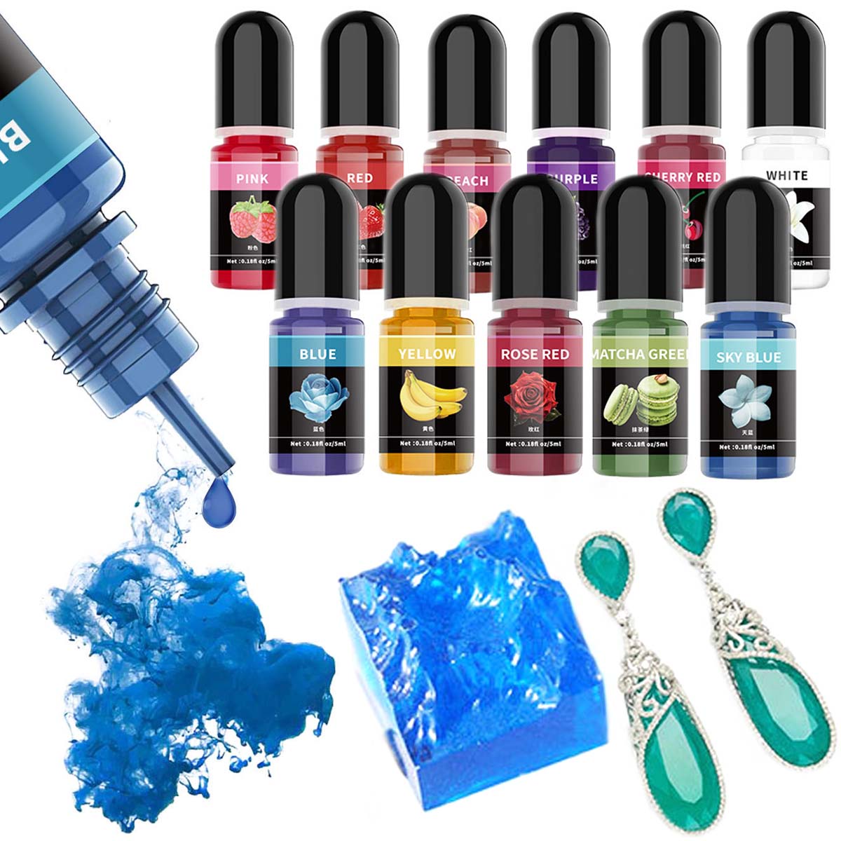 5 ml/Flasche Epoxidharz Pigmen – Resin Art And Jewelry Bewertung und Preis