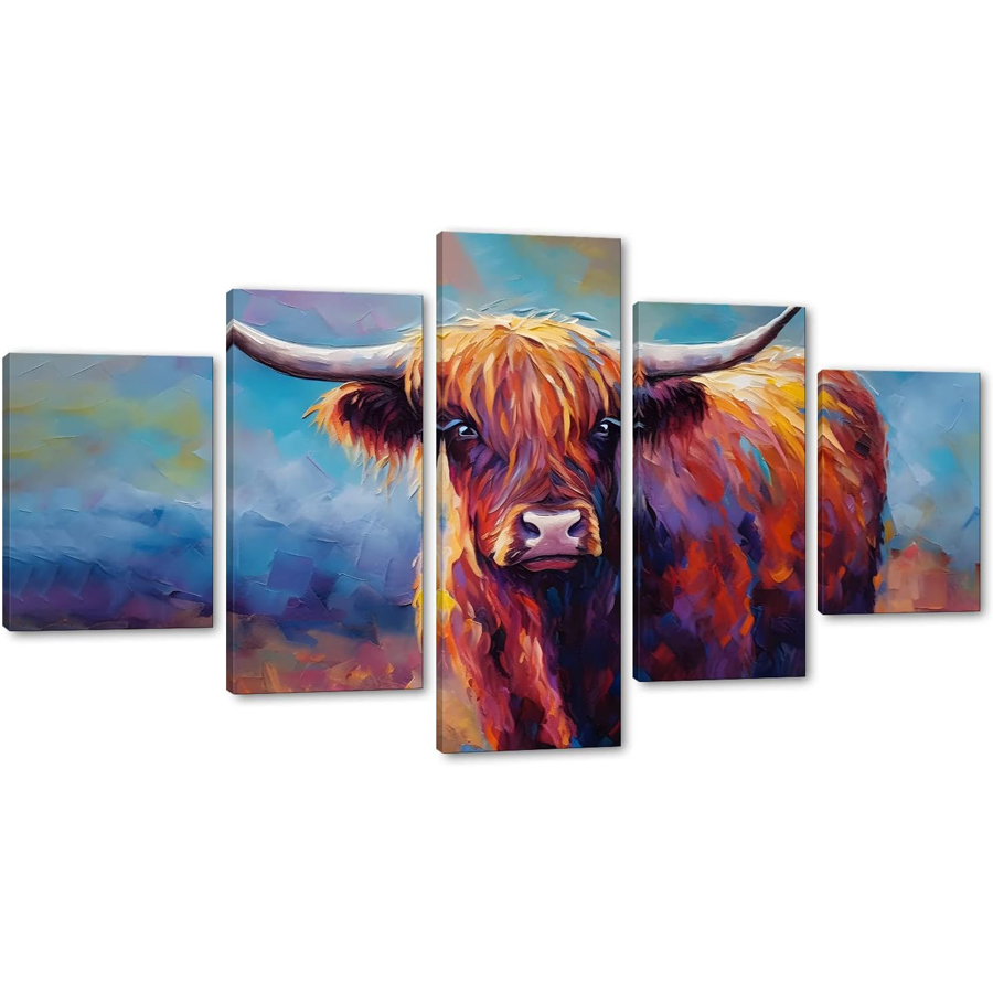 5 Highland Cow Bilder Diamant  – Resin Art Images Bewertung und Preis